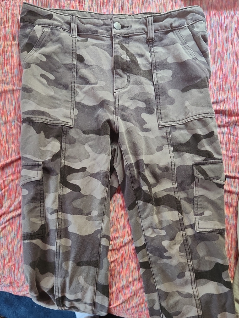Time and Tru Gray Camouflage Pants